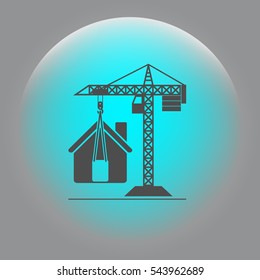 building construction crane icon