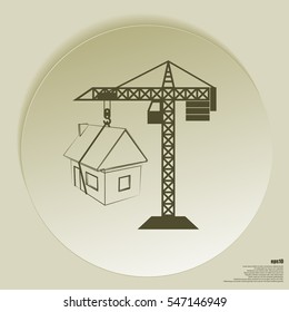 building construction crane icon