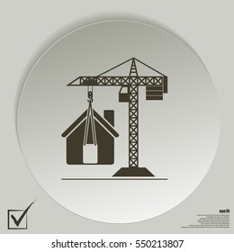 building construction crane icon