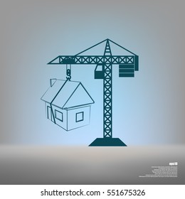 building construction crane icon