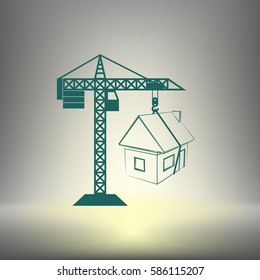 building construction crane icon