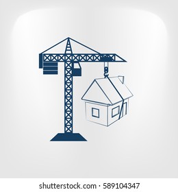 building construction crane icon