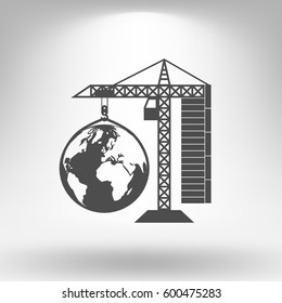 building construction crane icon