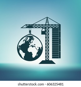 building construction crane icon