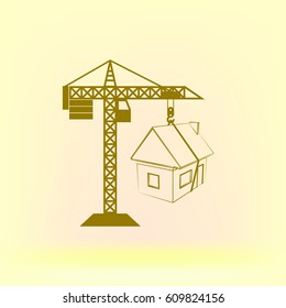 building construction crane icon