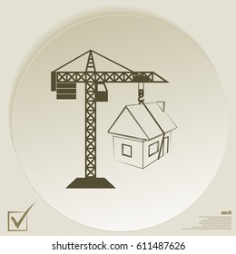 building construction crane icon