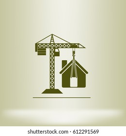 building construction crane icon
