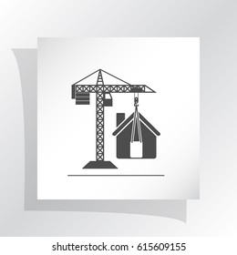 building construction crane icon