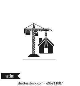 building construction crane icon