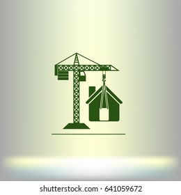 building construction crane icon