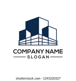 Building construction design to be used as a logo icon template for business constructors and more.