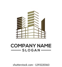 Building construction design to be used as a logo icon template for business constructors and more.