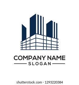 Building construction design to be used as a logo icon template for business constructors and more.