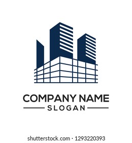 Building construction design to be used as a logo icon template for business constructors and more.