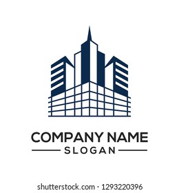 Building construction design to be used as a logo icon template for business constructors and more.