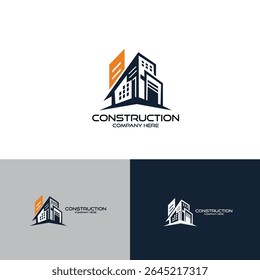 Building construction design to be used as a logo icon template for business constructors and more construction crane logo clip art silhouette, icon design vector art illustration