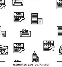Construcción Vector Exterior Patrón transparente Ilustración de líneas delgadas