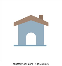 Building, Construction, Home, House  Flat Color Icon. Vector icon banner Template. Vector Icon Template background