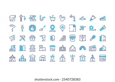 Building Construction Icon Dualtone Version