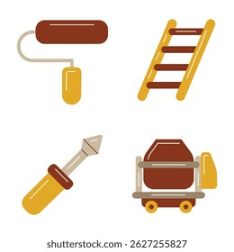Bauen und Bauen - Symbolpaket