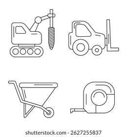 Bauen und Bauen - Symbolpaket