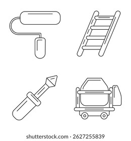 Bauen und Bauen - Symbolpaket