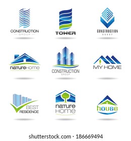 Building and construction icon set