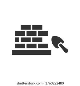 Building Construction Icon, vector graphics