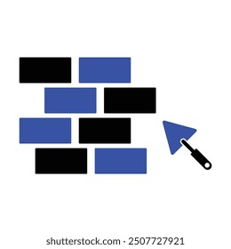Icono de construcción de edificios, Vector Gráficos