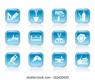 building and construction icons - vector icon set 2