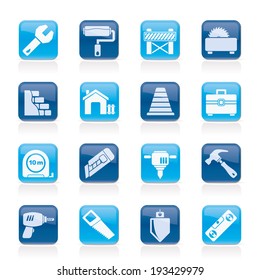Building and construction icons - vector icon set