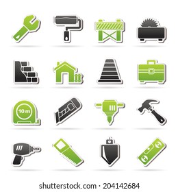 Building and construction icons - vector icon set