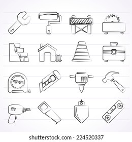 Building and construction icons - vector icon set