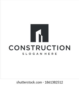 building construction inc logo design