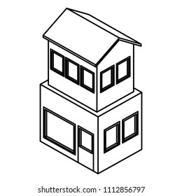 building construction isometric icon