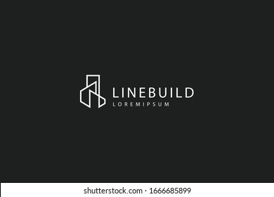 Building Construction Logo. Apartment Building Logo. Vector icon template