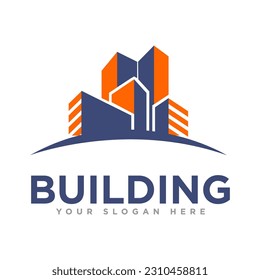 Ilustración de diseño de logotipos de construcción