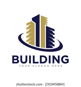 Ilustración de diseño de logotipos de construcción