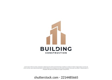 building construction logo design inspiration.