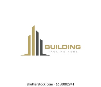 Vector de diseño de logotipo de construcción