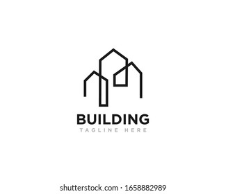 Building Construction Logo Design Vector