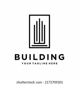 Building Construction Logo Design Vector Stock Vector