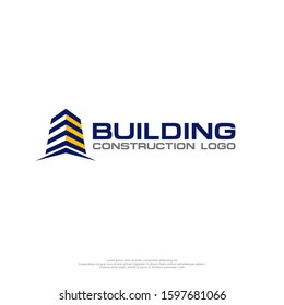 Building Construction Logo Minimalist Style Stock Vector (Royalty Free ...