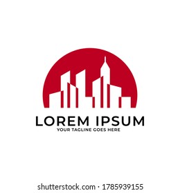Building construction logo template design concept. Real estate logo vector.