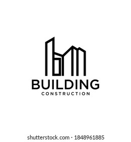 Building Construction Logo Design Vector Illustration Stock Vector ...