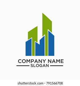 Building and Construction Logo Vector Design. Real Estate Logo Template Design For Business