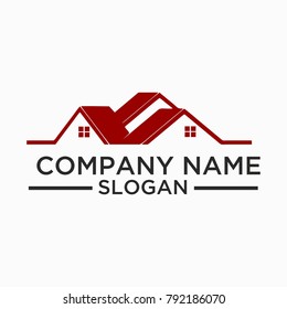 Building and Construction Logo Vector Design. Real Estate Logo Template Design For Business