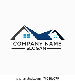 Building and Construction Logo Vector Design. Real Estate Logo Template Design For Business