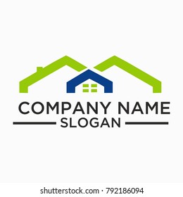 Building and Construction Logo Vector Design. Real Estate Logo Template Design For Business