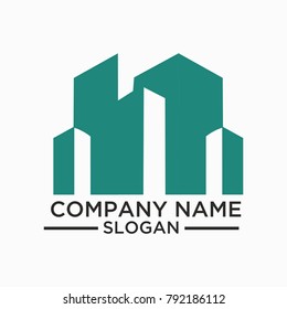 Building and Construction Logo Vector Design. Real Estate Logo Template Design For Business